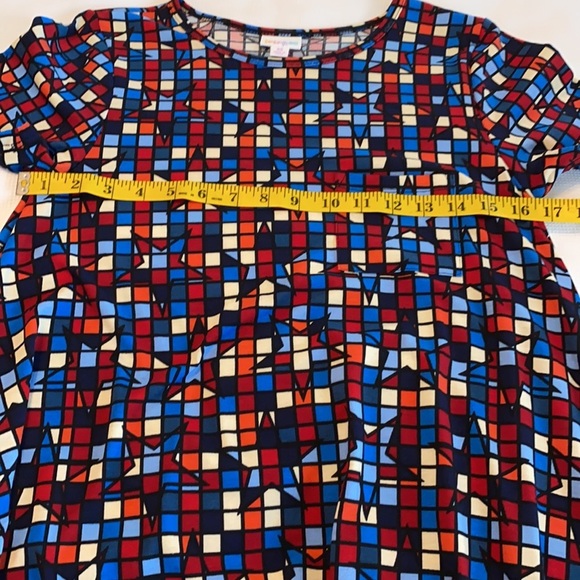 LuLaRoe woman’s Carly dress XS red blue stars - Picture 9 of 12